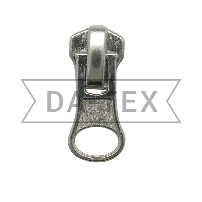 N.5 metal Slider for zipper long chain décor nikel