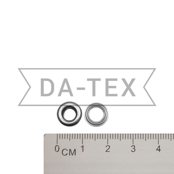 6 mm Eyelet N.4 + washer nikel photo - buy in the «DA-TEX» online store
