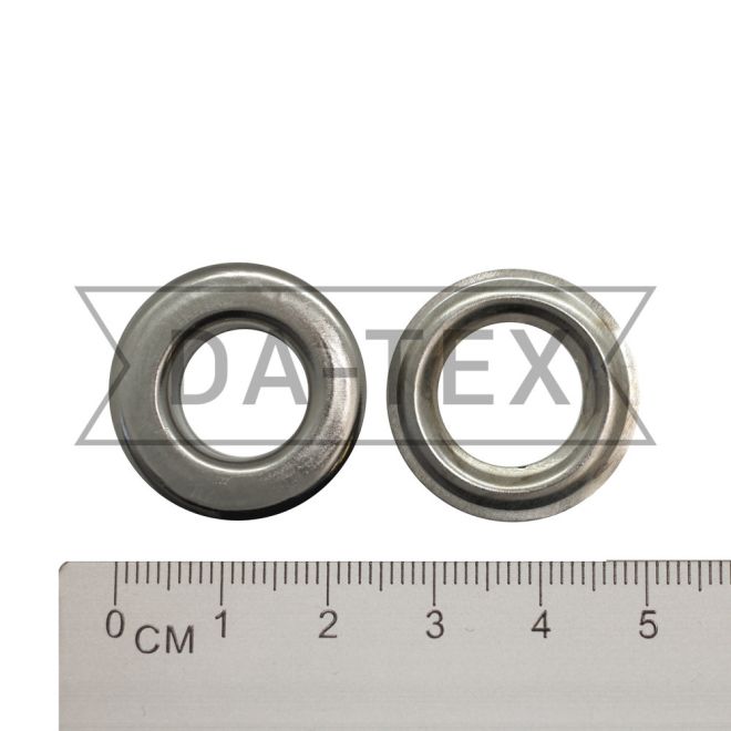 14 mm Eyelet N.28 + washer nikel photo - buy in the «DA-TEX» online store