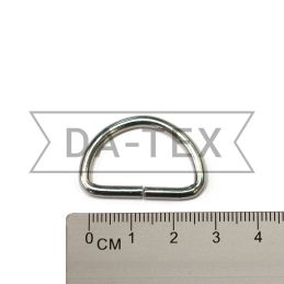 25x15 mm Metal semi ring nikel