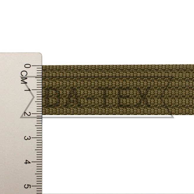 20 mm PP tape 14,5 g/m REPS khaki