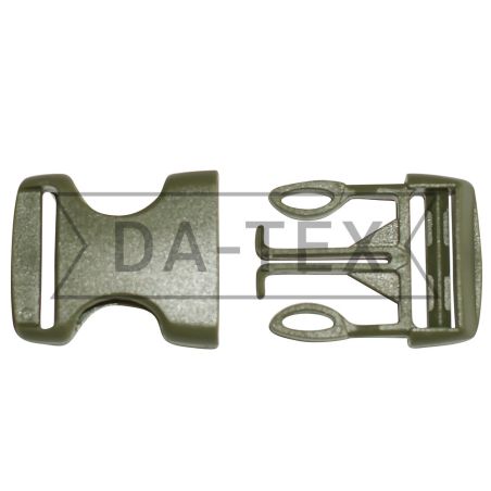 25 mm Plastic buckle fastener khaki photo - buy in the «DA-TEX» online store