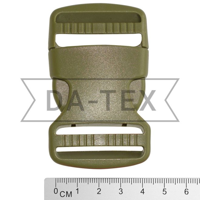 38 mm Plastic buckle fastener khaki