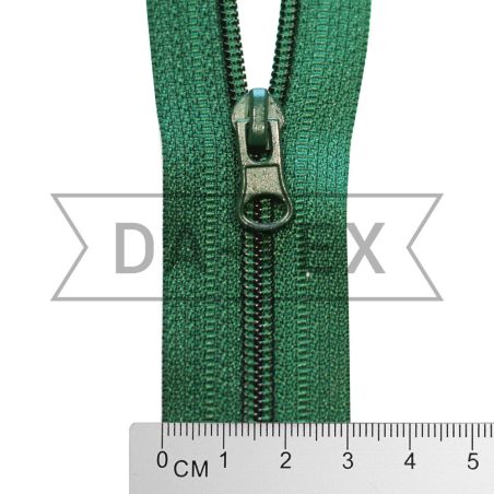 50 cm Nylon zipper N.5 O/E green photo - buy in the «DA-TEX» online store