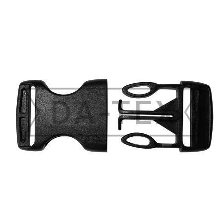38 mm Plasticl buckle fastener К2552 black photo - buy in the «DA-TEX» online store