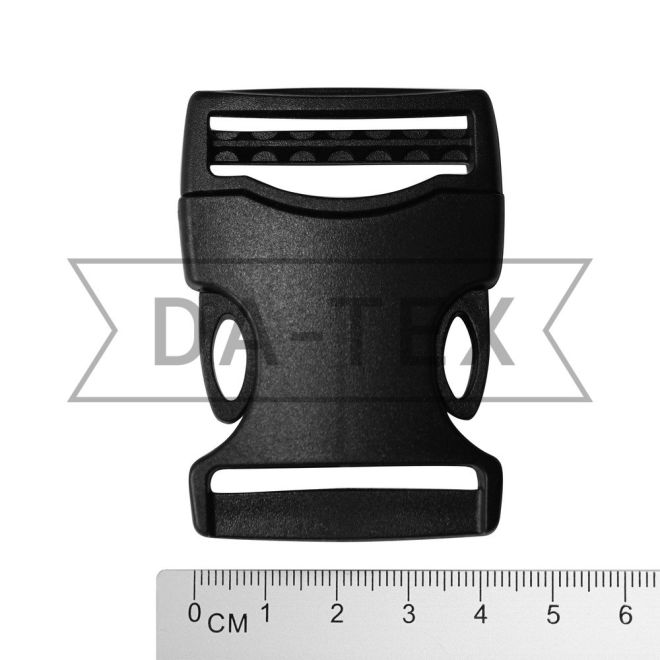 38 mm Plastic buckle fastener black