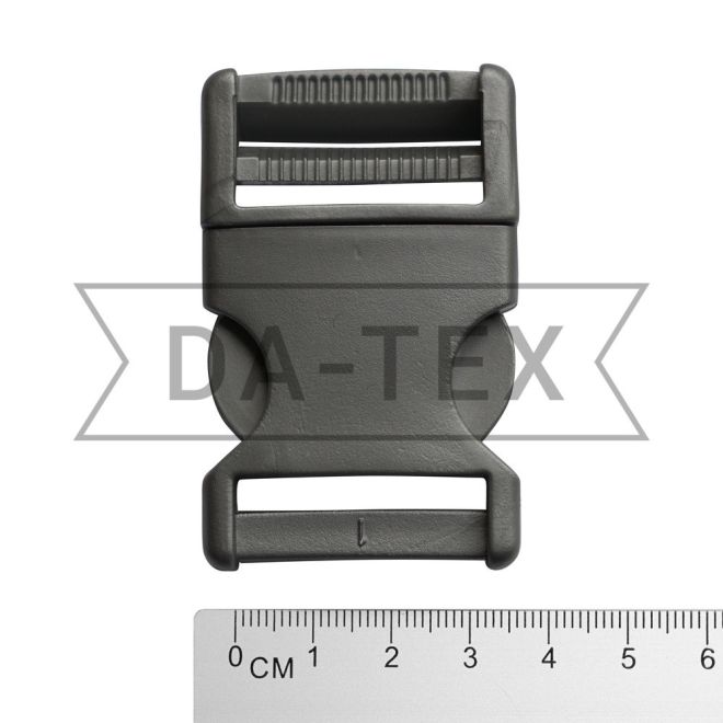 32 mm Plastic buckle fastener grey