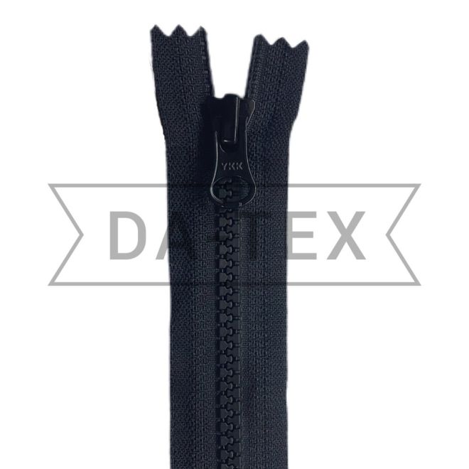 40 сm Plastic zipper N.5 O/E black photo - buy in the «DA-TEX» online store