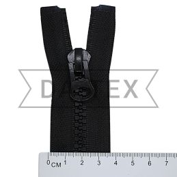 65 cm Plastic zipper N.8 black