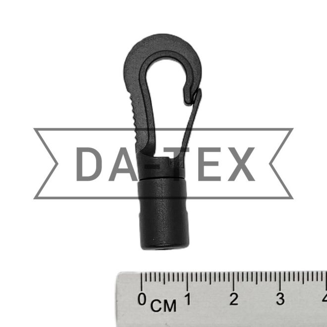Snap hook for rope black photo - buy in the «DA-TEX» online store
