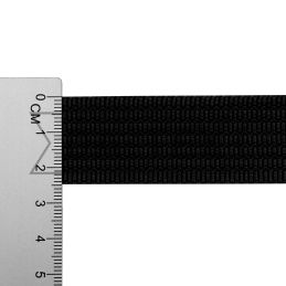 25 mm PP tape 12 g/m black