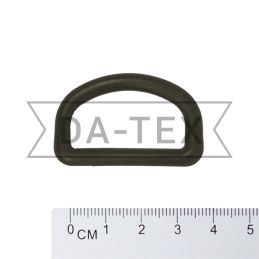 30 mm Plastic semi ring black