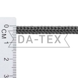 5 мм Шнур в’язаний колір сірий