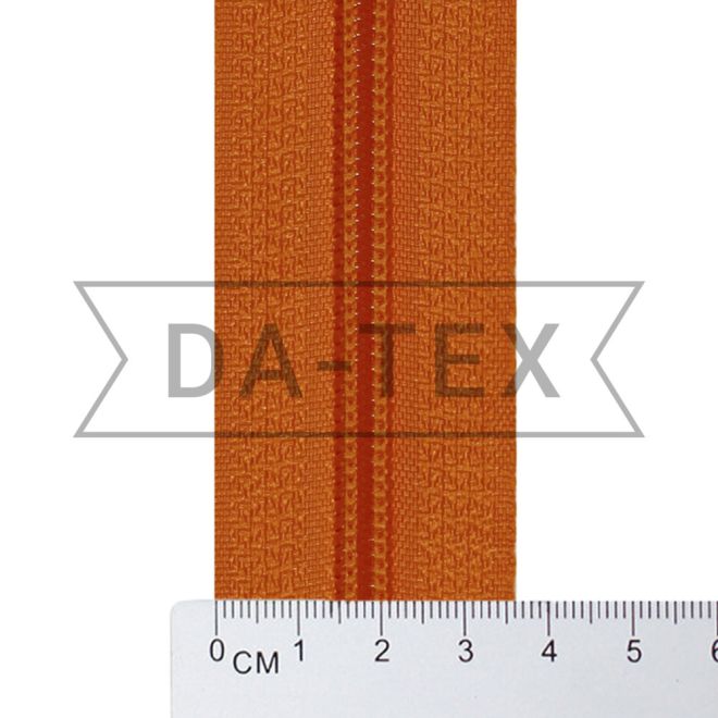 N.7 nylon zipper long chain orange