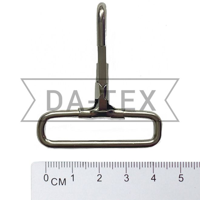 40 mm Metal snap hook nikel photo - buy in the «DA-TEX» online store