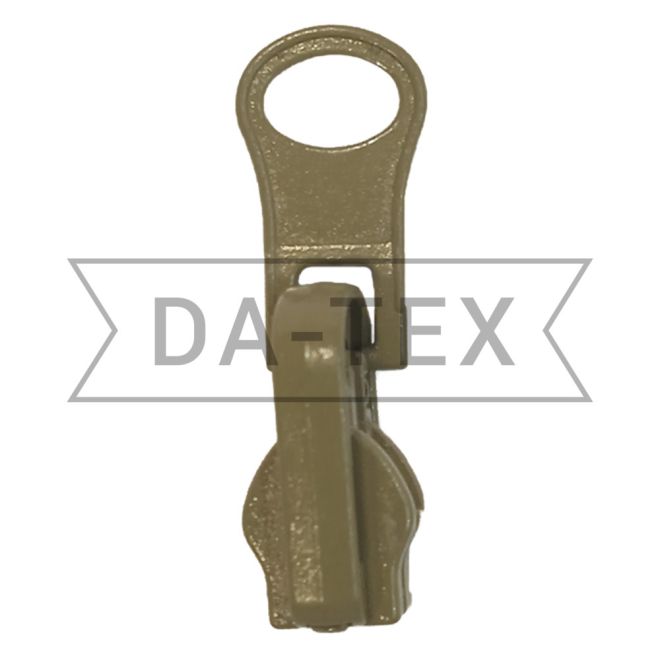 N.5 Slider for zipper long chain reversible puller khaki