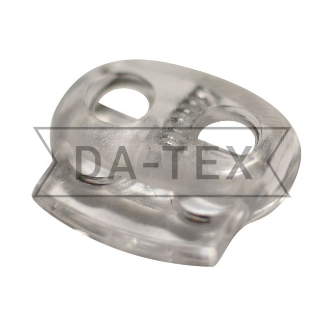 2-holes stopper 100% PE transparent photo - buy in the «DA-TEX» online store