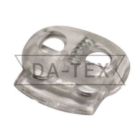 2-holes stopper 100% PE transparent photo - buy in the «DA-TEX» online store