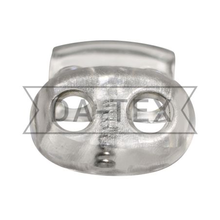 2-holes stopper 100% PE transparent photo - buy in the «DA-TEX» online store