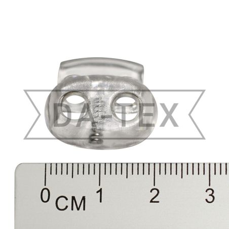 2-holes stopper 100% PE transparent photo - buy in the «DA-TEX» online store