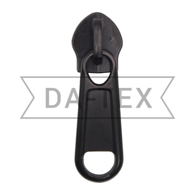 N.10 Slider for zipper long chain black photo - buy in the «DA-TEX» online store
