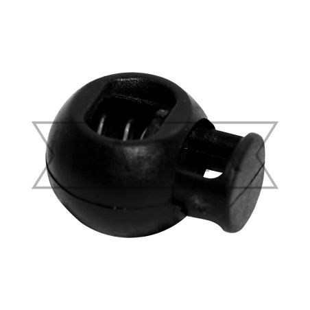 6 mm Round stopper №54 black photo - buy in the «DA-TEX» online store
