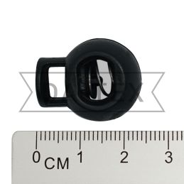 6 mm Round stopper №54 black