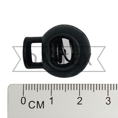 6 mm Round stopper №54 black photo - buy in the «DA-TEX» online store
