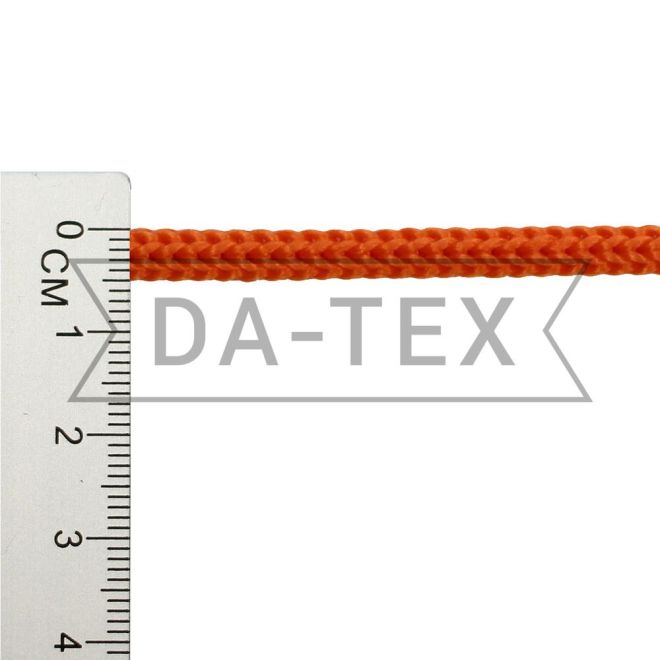 4 mm Knitted rope orange photo - buy in the «DA-TEX» online store