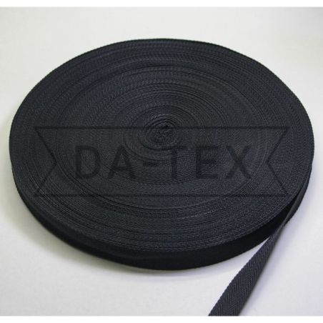 23 mm Outer tape 8 g/m V-type weaving black photo - buy in the «DA-TEX» online store