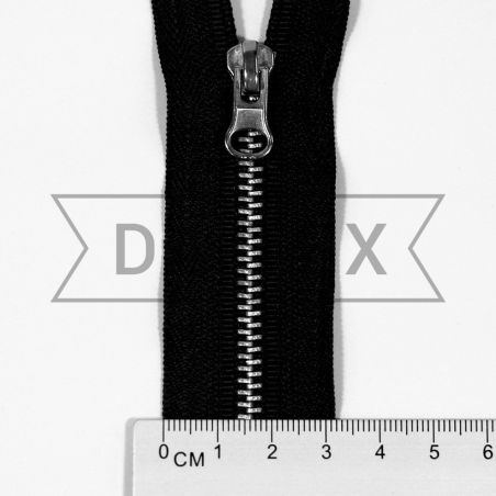 40 cm Metal zipper N.4 nikel photo - buy in the «DA-TEX» online store