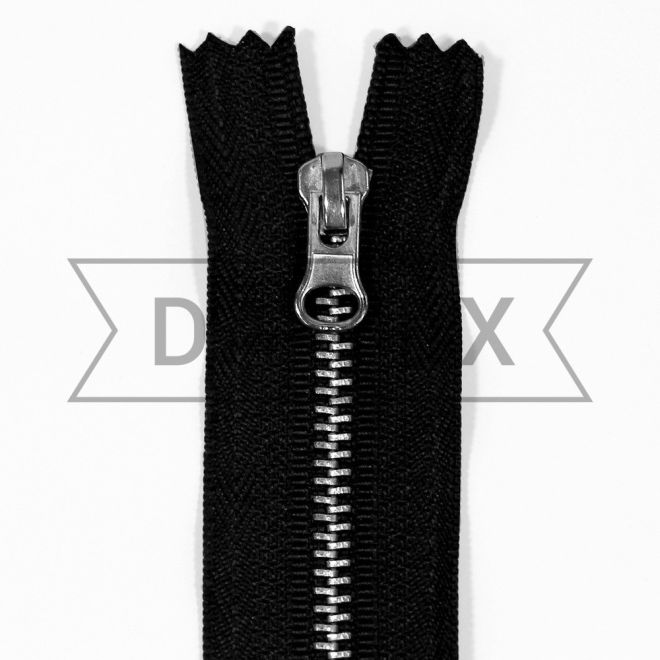 40 cm Metal zipper N.4 nikel photo - buy in the «DA-TEX» online store