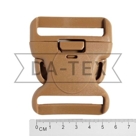 ᐉ 50 mm Plastic buckle fastener K5121 coyote in «DA-TEX»