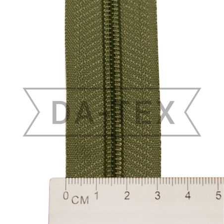 N.5 nylon zipper long chain khaki photo - buy in the «DA-TEX» online store