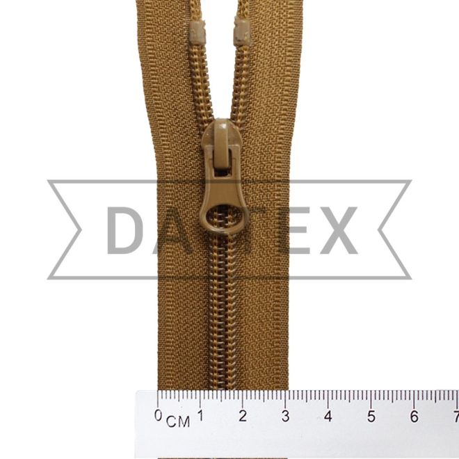 ᐉ 80 cm Nylon zipper N.7/2 two sliders O/E (best quality) coyote in «DA-TEX»