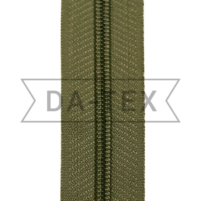 N.5 nylon zipper long chain khaki photo - buy in the «DA-TEX» online store