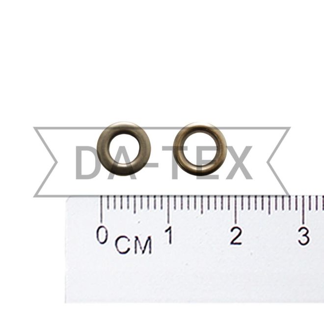 8 mm Brass Eyelet N.5 antik