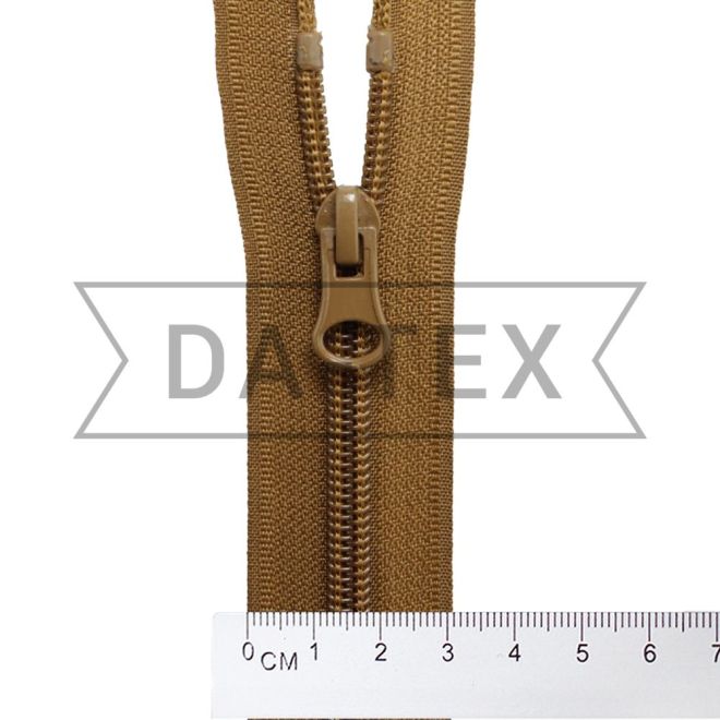 ᐉ 85 cm Nylon zipper N.7/2 two sliders O/E (best quality) coyote in «DA-TEX»