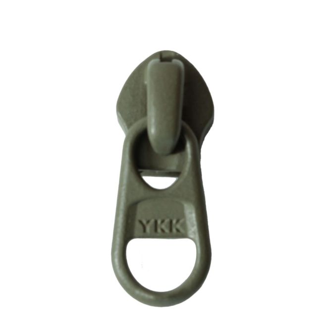 No8 Slider for zipper long chain еlectrophoresed REVERSE khaki