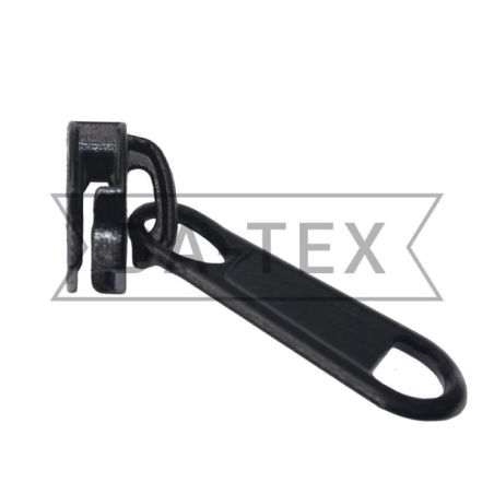 ᐉ N.8 Slider for zipper long chain black in «DA-TEX»