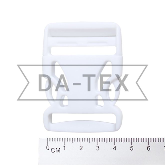 40 mm Plastic buckle fastener white