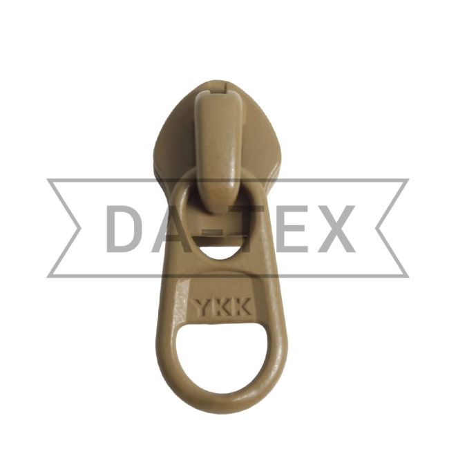 No8 Slider for zipper long chain еlectrophoresed REVERSE coyote YKK No899