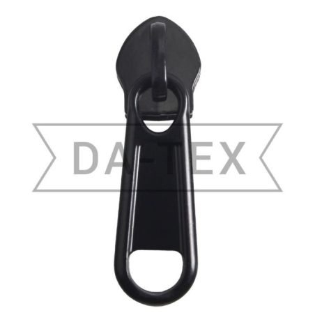 No10 Slider for zipper long chain Electrophoresed black