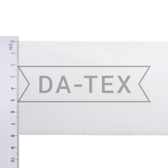 80 mm Woven elastic tape DK white