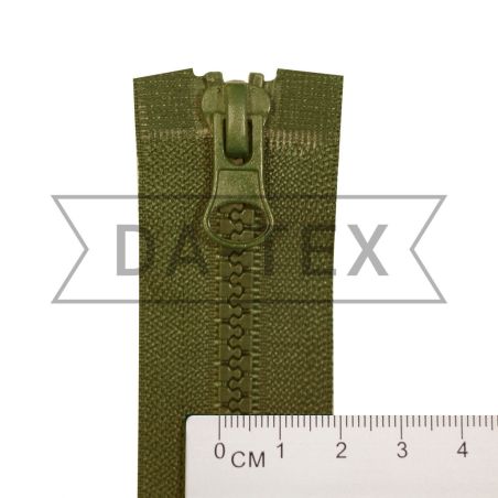 75 cm Plastic zipper N.5/2 two sliders O/E khaki photo - buy in the «DA-TEX» online store
