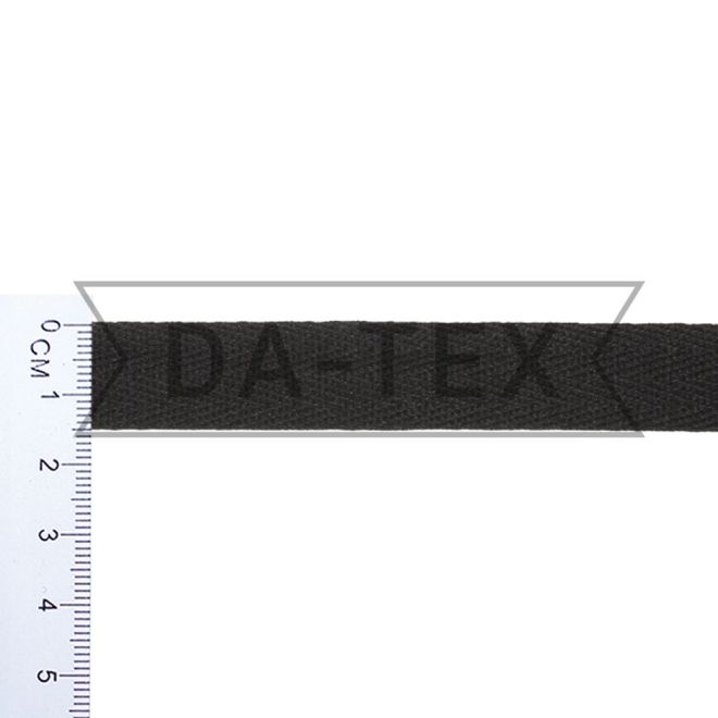 15 mm Cotton tape black