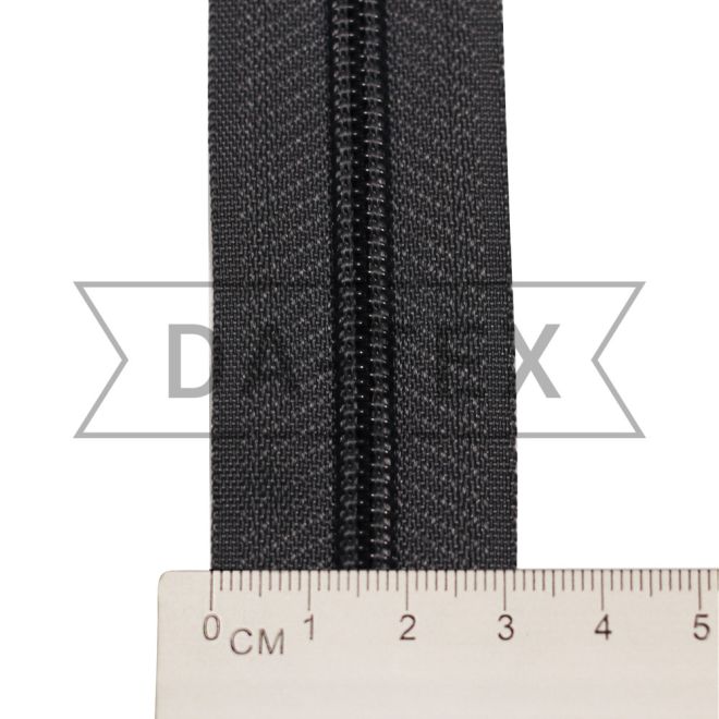 N.5 nylon zipper long chain grey