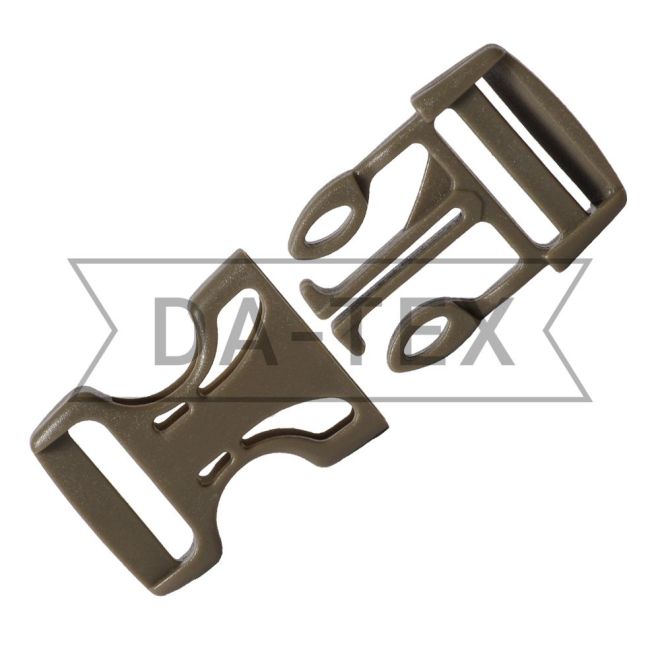 20 mm Plastic buckle fastener khaki