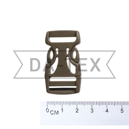 20 mm Plastic buckle fastener khaki