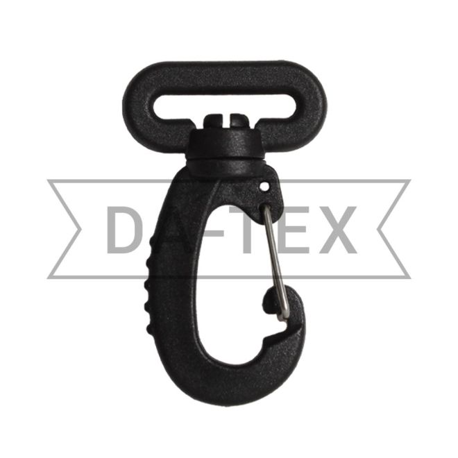 26 mm Plastic snap hook B-005 PA black